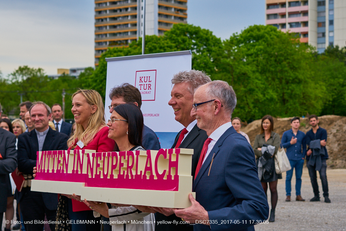 11. Mai 2017 - Grundsteinlegung für die LOGE und dem Kulturquadrat in Neuperlach